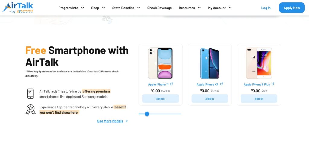 AirTalk Wireless free government phone